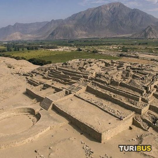 Vista turística Turibus Caral ancestral